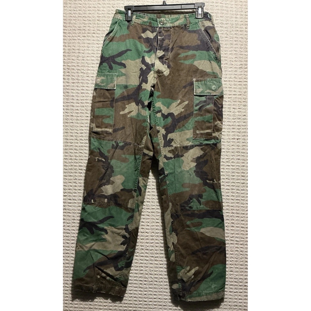 American Apparel  8415 01 184 1347 Woodland Camo Hot Weather Ripstop Pants 29x32